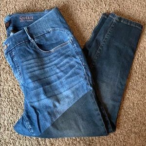 Two toned ankle skinny